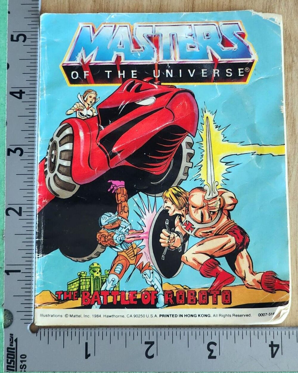 HE-MAN Masters of The Universe MOTU Mini Comic 1985 Battle Of Robots Hong Kong